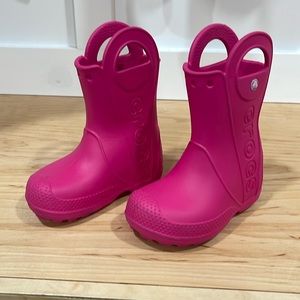 Crocs Kids’ Handle It Rain Boot Candy Pink